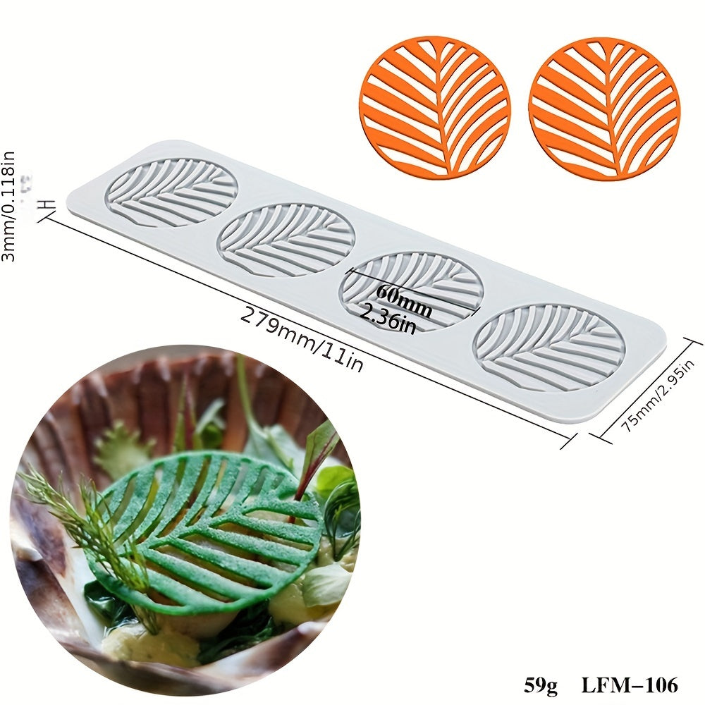 Silicone Mold for DIY Craft Baking: Flower Leaf Patterns Cake Lace Mat - Ideal for Decoration and Printing Molds