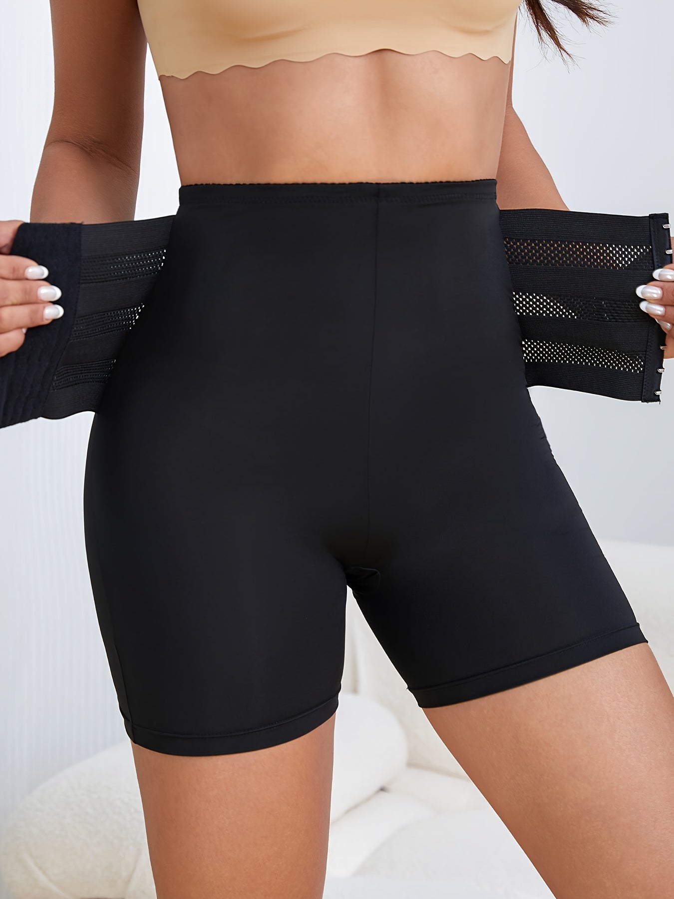 Tummy control shapewear for women with high waist and buttocks lift.