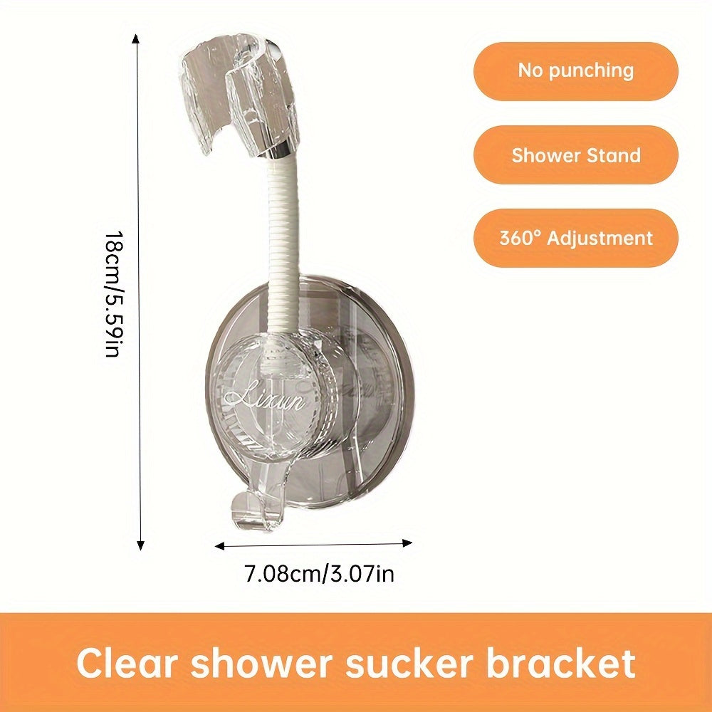 Musurjoy Bathroom Shower Head Holder - Adjustable wall-mounted base, no hole design. Ideal gift for New Year's or Valentine's Day.