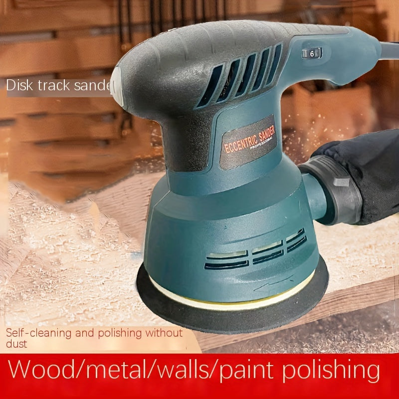 1 set includes sandpaper, speed control polishing machine, paint wall putty polisher, and woodworking wood furniture flat sanding electric machine.