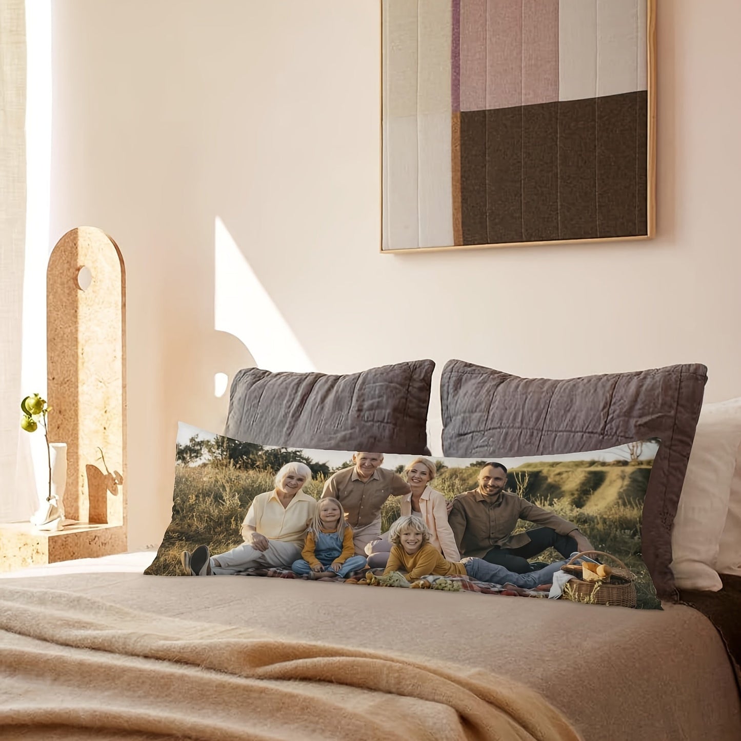 Personalized Photo Body Pillowcase, Custom Plush Cover, Ideal Gift for Loved Ones, Features Double-Sided Print, Made with Luxurious Short Plush Material, Designed to Fit 20x54 inch Insert, Recommended for Ages 14 and Up.