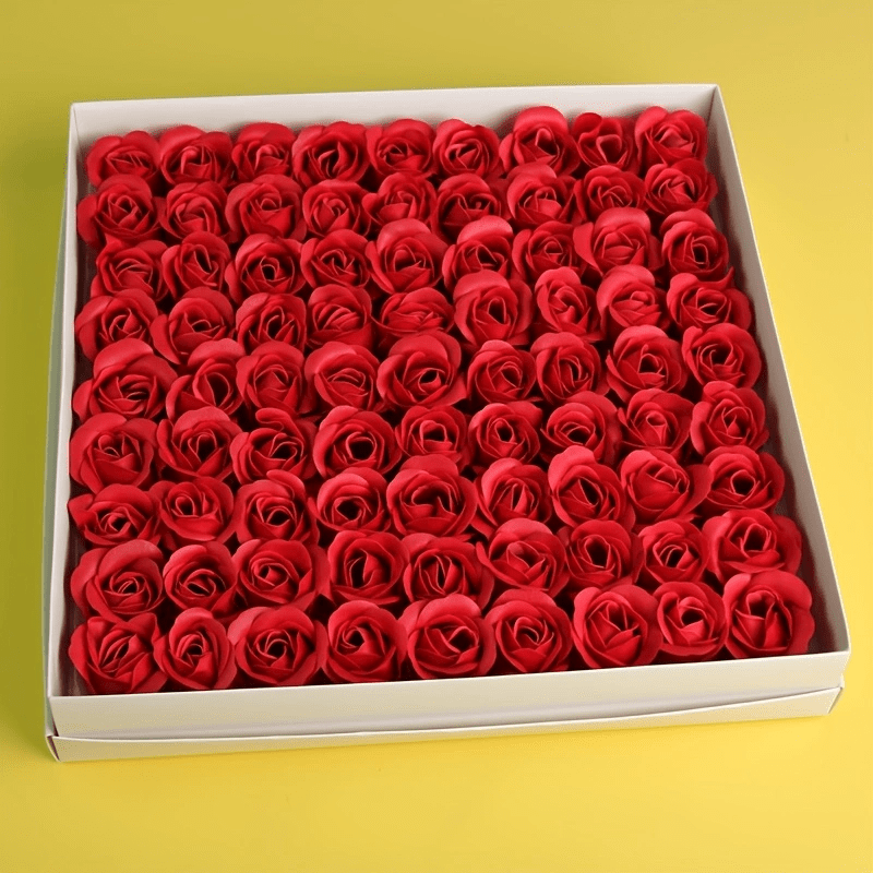 Box of 81 everlasting roses, ideal for Valentine's Day gifts, wedding decorations, anniversary presents, home decor, and enhancing photos.