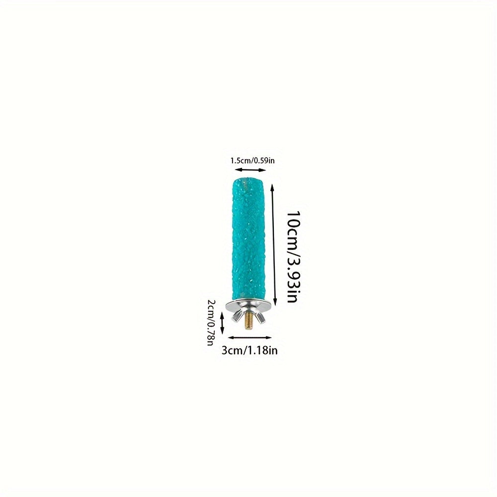 Color random parrot grinding teeth stick for birdcage accessories.