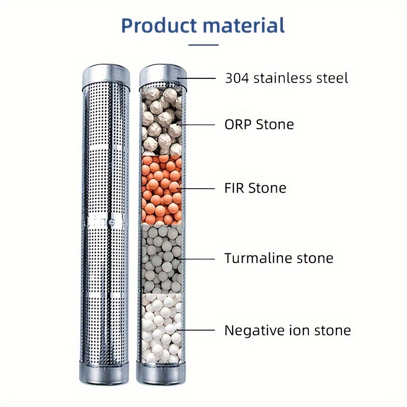 Portable Hydrogen & Mineral Energy Water Filter Stick - Stainless Steel, No Electricity Required, Perfect New Year's Gift