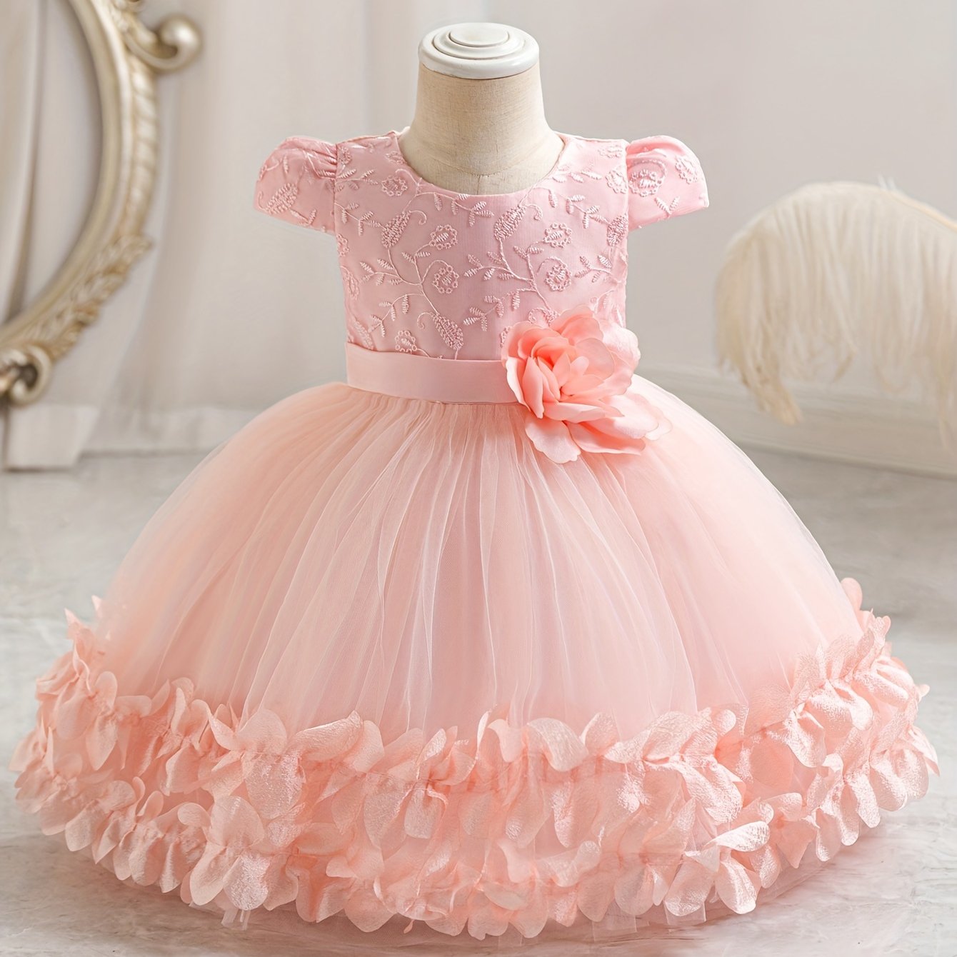 Adorable lace princess dress perfect for special occasions and birthdays