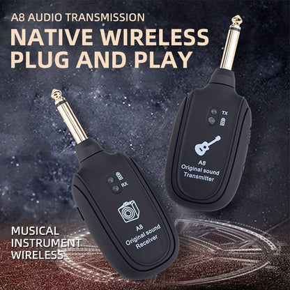 Electric guitar wireless pickup transmitter receiver.