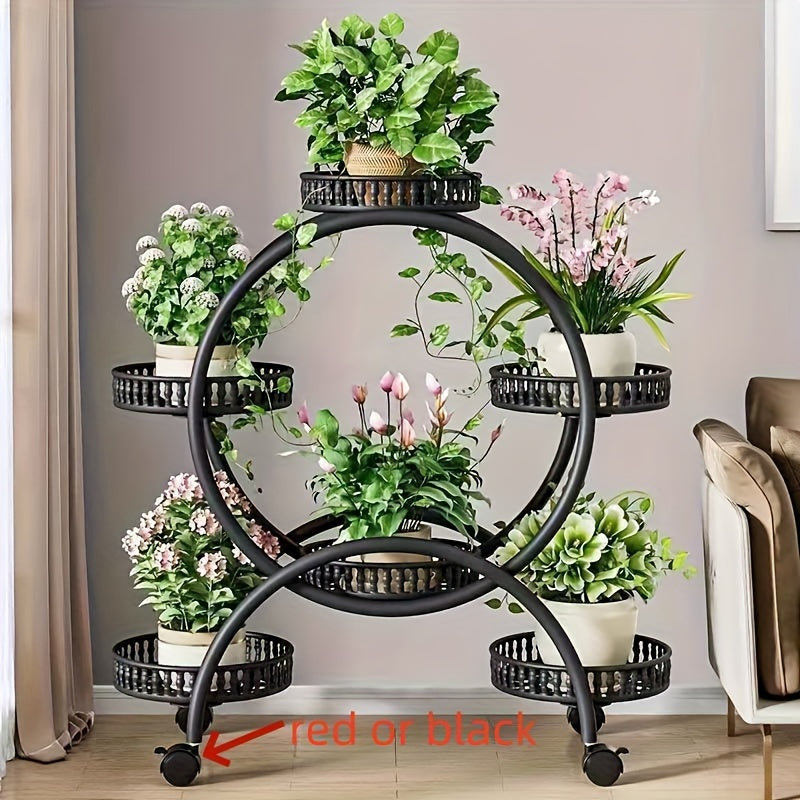 Popular European style multi-layer flower stand for living room and balcony, suitable for indoor use.