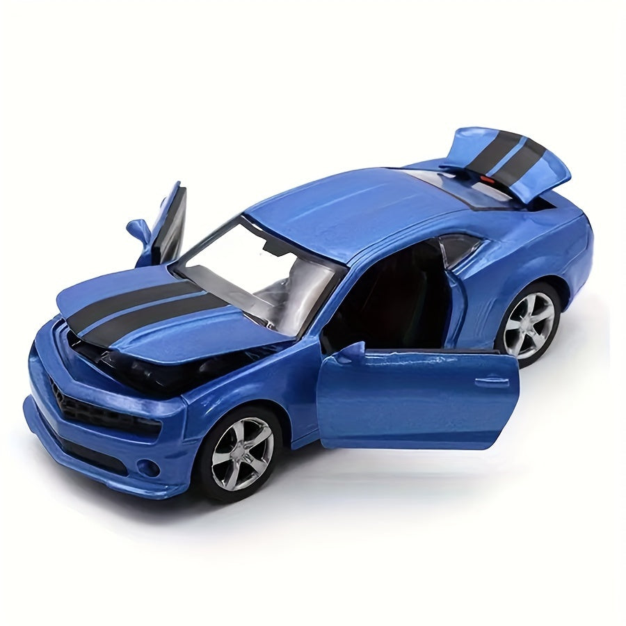 1:32 Scale Alloy Sports Car Model Toy for Kids, featuring a Pull-Back design, four doors, and a Die-Cast construction, ideal as a Birthday gift.