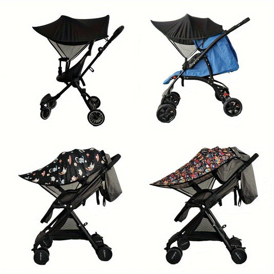 Keep your baby safe and comfortable with our sunshade canopy for strollers. Protect against harmful UV rays and provide shade on sunny days. Our baby umbrella is also great for keeping your little one dry and protected from wind and rain. This universal