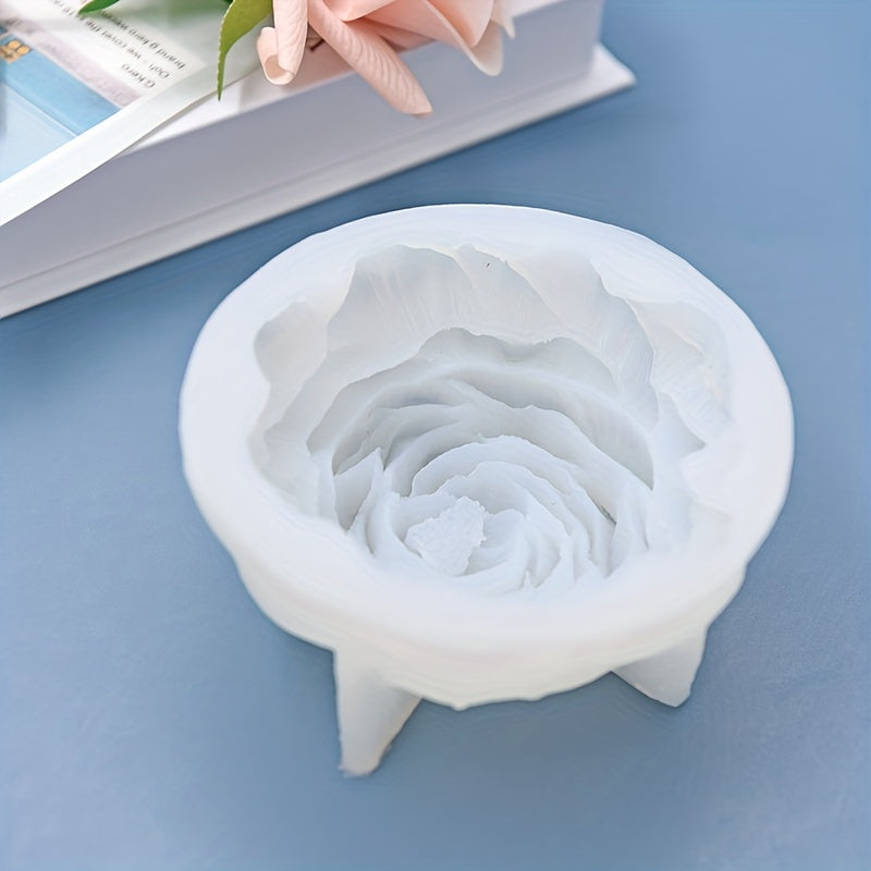 Silicone Peony Flower Mold for DIY Desserts and Decorations - Perfect for Pudding, Chocolate, Candy, Soap, Clay, Ice Cubes, and Cakes - Baking and Kitchen Supplies