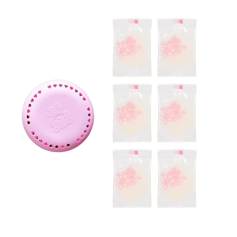 20pcs Cartoon Patterned Self-Adhesive Air Freshener Tablets - Reusable Aromatherapy Deodorant for Home, Car, Bathroom, Bedroom, Wardrobe, Toilet.