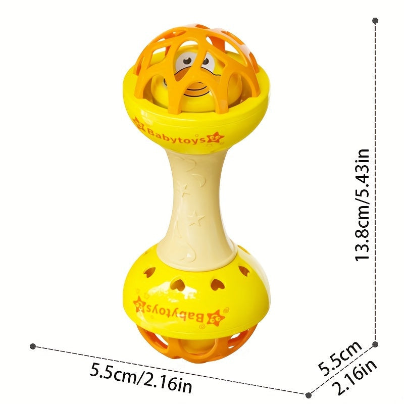 Perfect for 0-3 year olds, the 2024 Trendy Youngsters Hand Rattle Toy Set is a must-have. This set includes a Vibrating Grip Strength Trainer and Soothing Sound feature, all made from durable Yellow PP Material. It makes for the ideal Halloween or