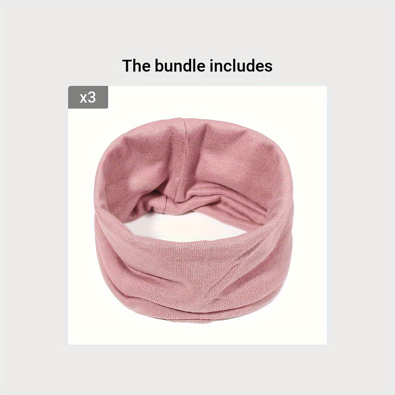 Knitted scarves for men and women to keep warm in autumn and winter with pullover neck sleeves.