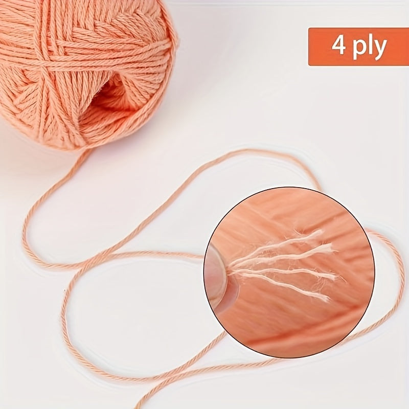 6 pieces of 50g soft yarn for beginners, suitable for crocheting clothes, blankets, DIY knitting, and handbags.