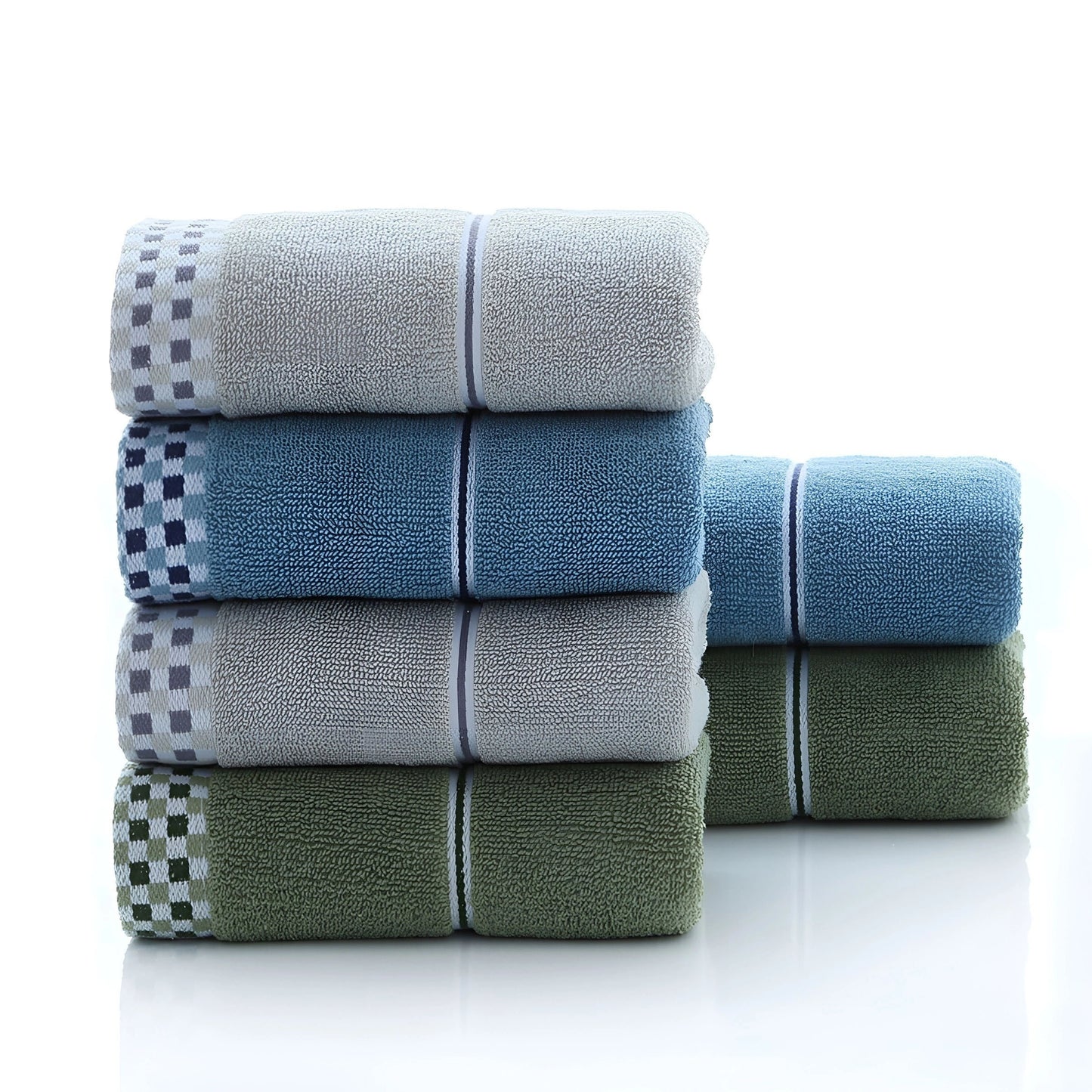 4 soft absorbent face wash hand towels