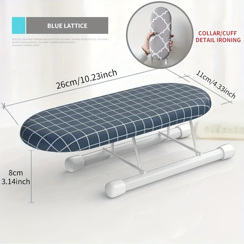 Durable Plastic/Iron Compact Mini Ironing Board Ideal for Collars and Cuffs - Perfect for Home Use