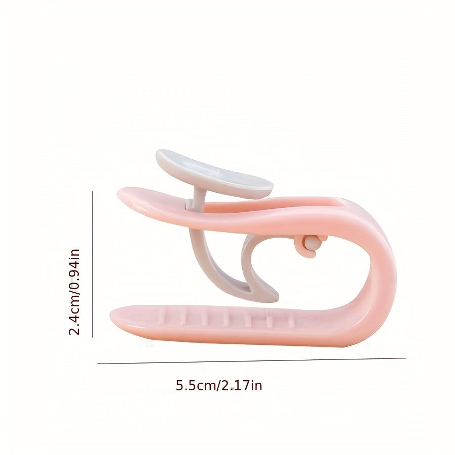 Upgrade your bedding with our 4-pack of Thick No-Sew Thumb Buckle Bedspread Fasteners. These Polypropylene (PP) Sheet and Blanket Clips are designed to securely hold your bedding in place. Hand wash only. These Pink Sock Clips are perfect for keeping