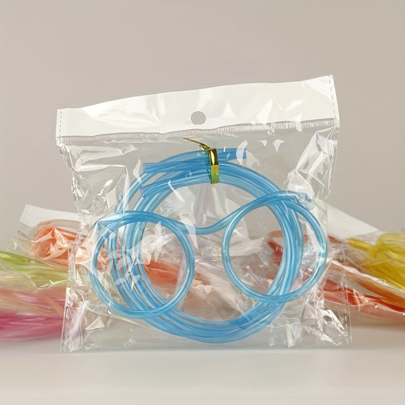 1 pair of Crazy Straw Glasses for birthday parties, party favors, and gift bag stuffers.