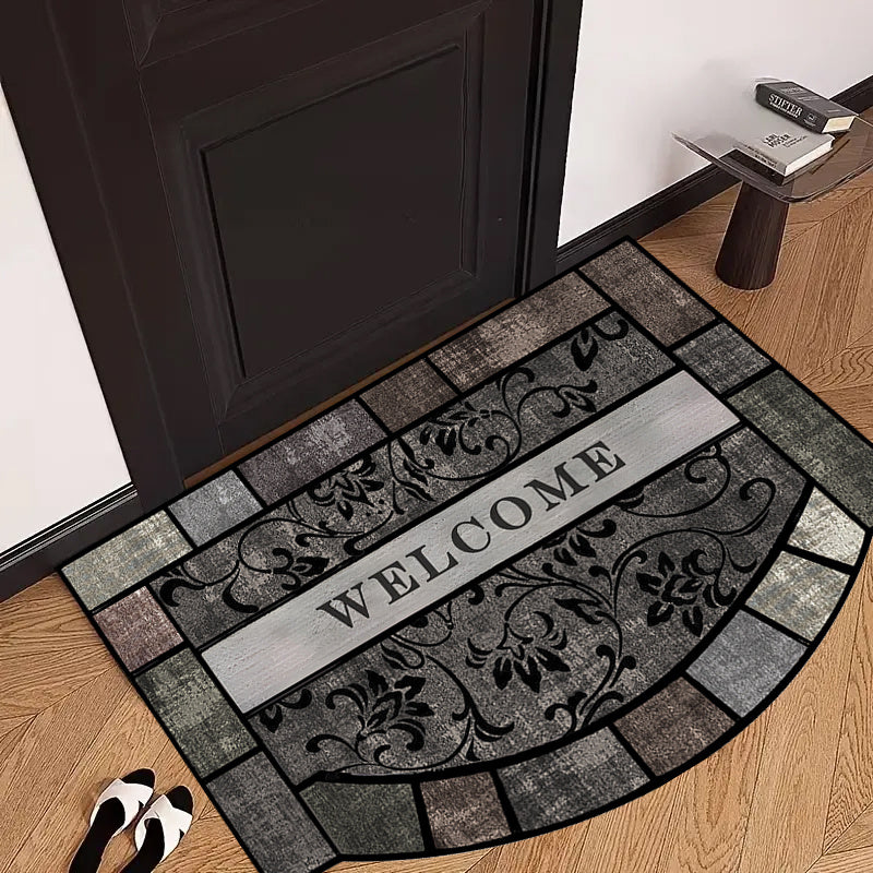 Opulent Retro-Inspired Door Mat with Non-Slip Backing - Premium Quality Welcome Rug for Home Decoration, Perfect Gift for the Holidays