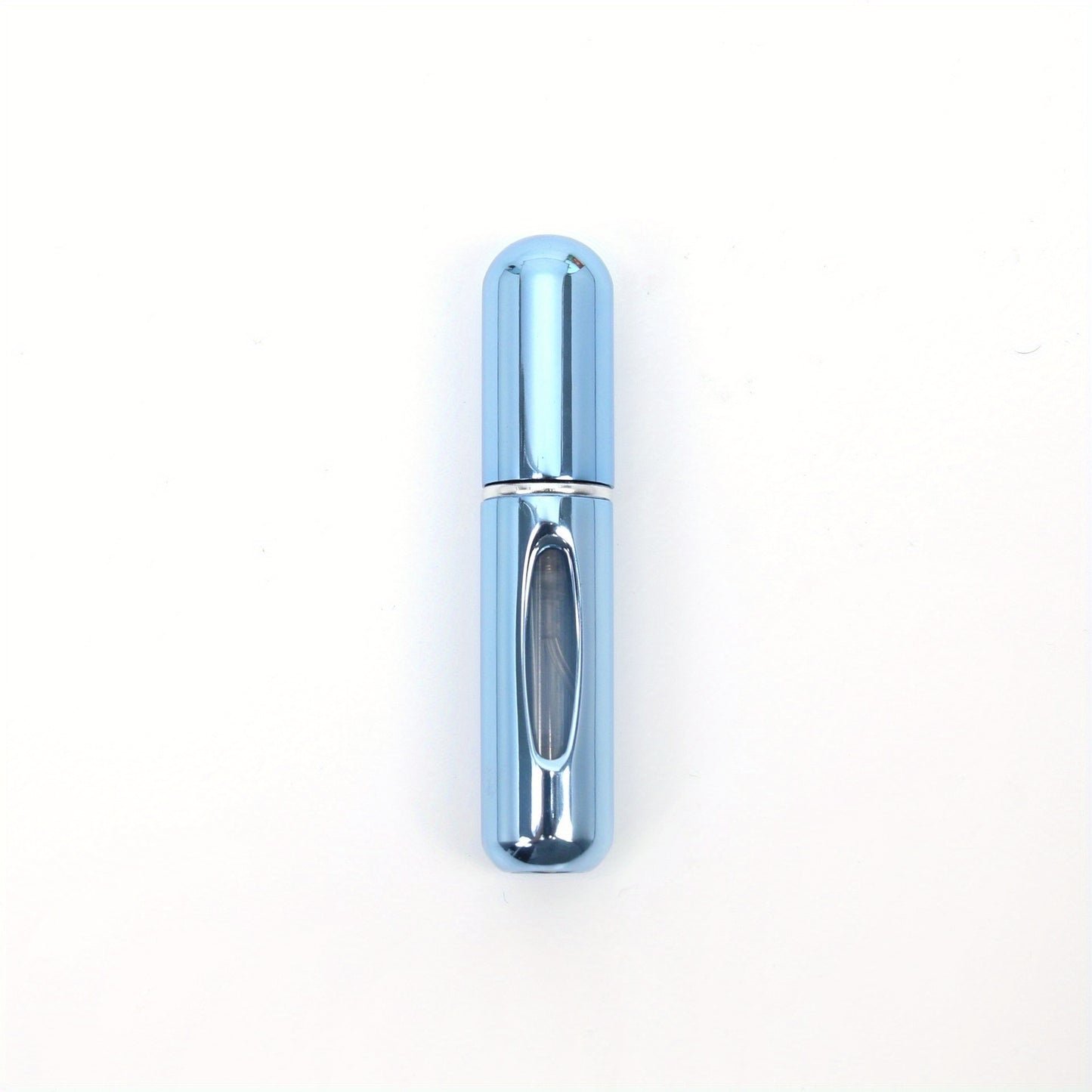 Portable refillable aluminum atomizer spray bottle for travel, car use