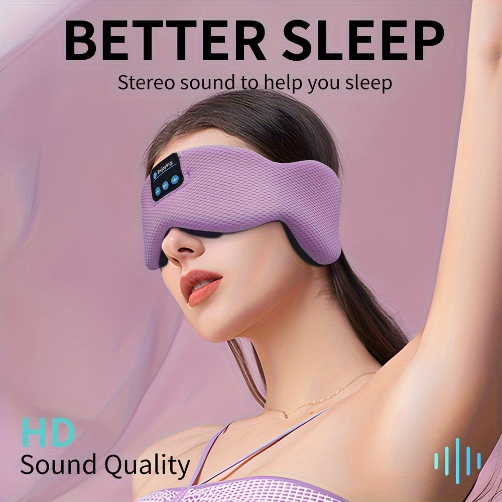 Wireless soft sleeping mask with wireless 5.3 headphones for sleep shade, suitable for women and men.