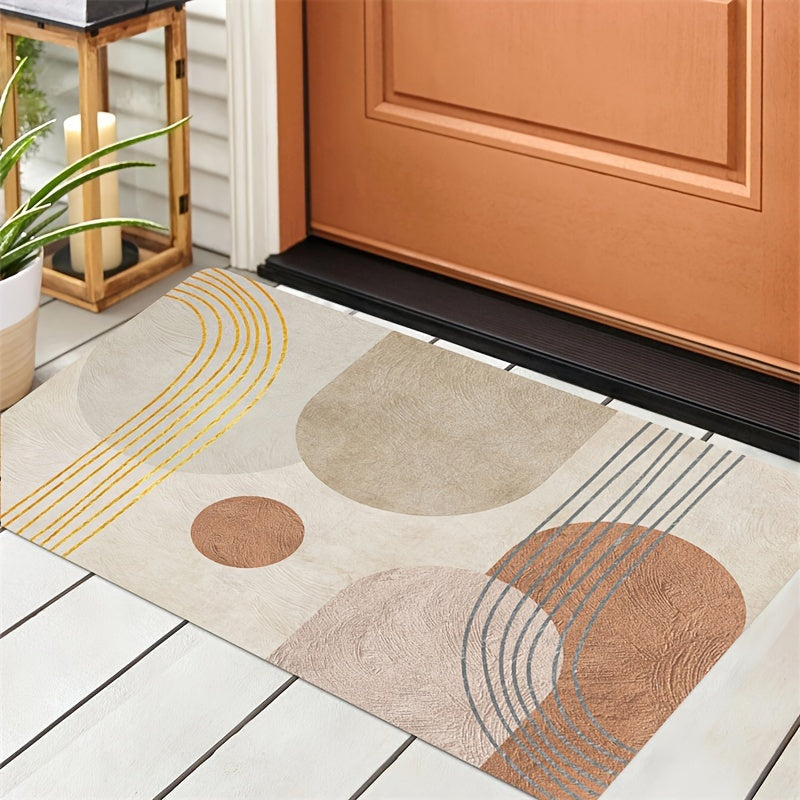 Sumptuous Anti-Slip Door Mat - Highly Absorbent, Plush Polyester Rug for Bathroom, Bedroom, Living Room & Entryway - Easy to Clean in Washing Machine.