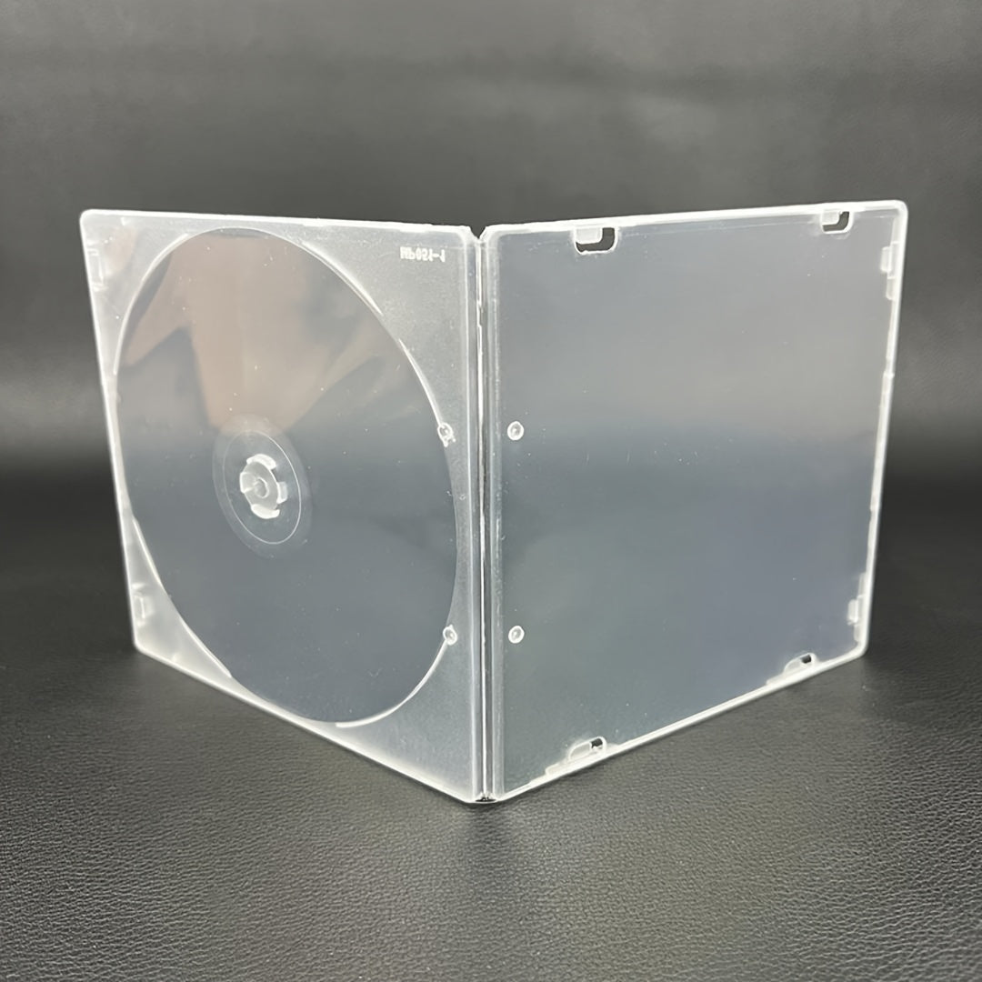 12/6 pieces of No-Brand Style Transparent Square PP CD Storage Box - A must-have for Star Chasers. This transparent standard CD box is perfect for storing albums and covers.