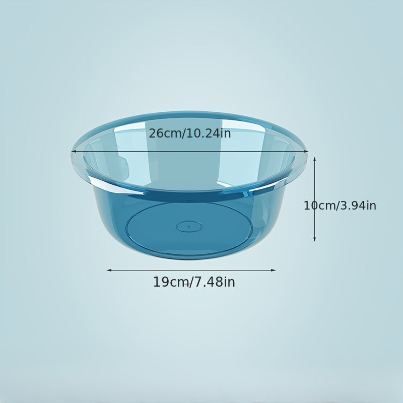 Large Durable Plastic Washbasin for Kitchen - Ideal for Washing Vegetables, Fruits, and Feet