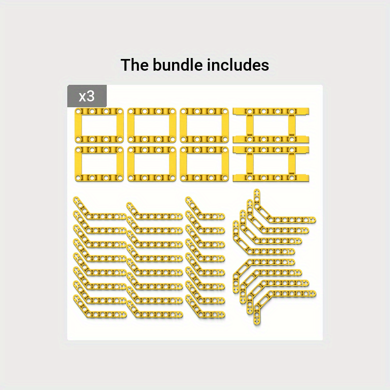 40 piece set of Technical Parts Beams for DIY building blocks, including Angular Beam Frame and Liftarm Brick accessories.