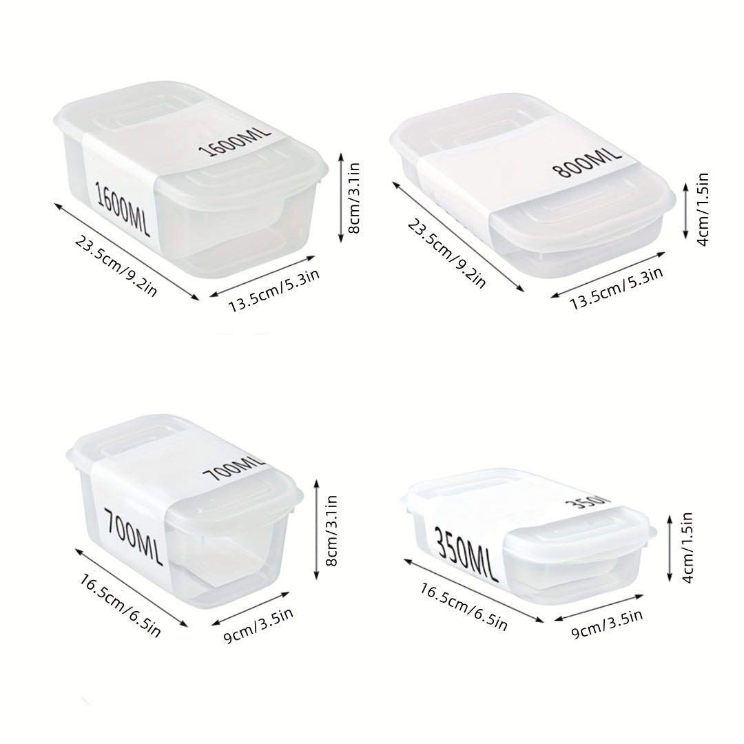 Essential kitchen organization: Multi-size plastic food storage container with soft lid, microwave and freezer safe. Ideal for storing meat, fruits, and vegetables.