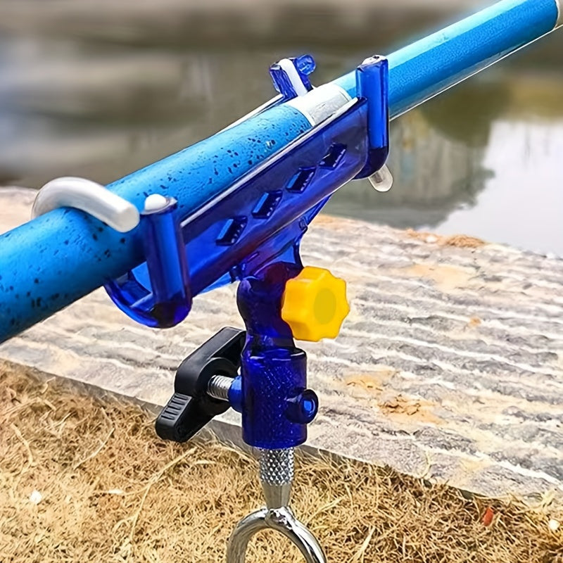 Adjustable, anti-corrosion bank fishing rod holder.