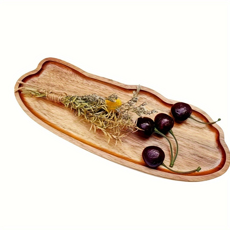 Premium Acacia Wood Tray 29*10.6cm for Home Decor and Serving Desserts, Snacks, Fruits and Appetizers at Festive Occasions.