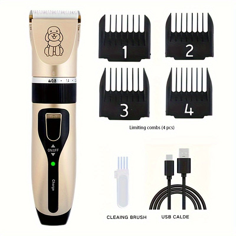 USB rechargeable Electric Pet Grooming Kit for Cats and Dogs