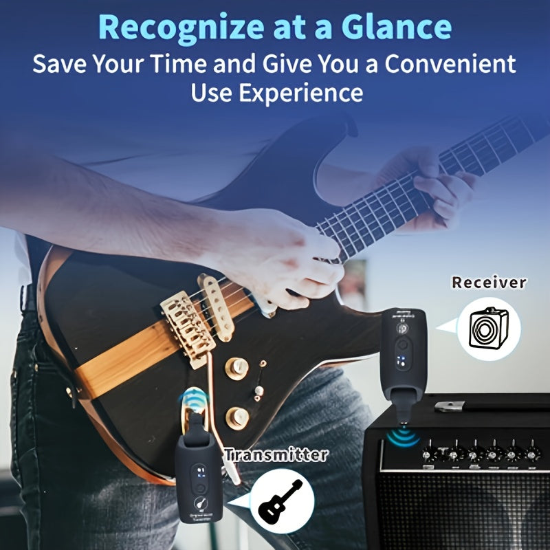 2.4GHz wireless receiver for electric guitars.