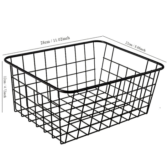 LattBy Metal Storage Basket is the popular choice for organized space - great for desks, cosmetics, and more. Made of iron craft, this small rectangular organizer is a must-have.