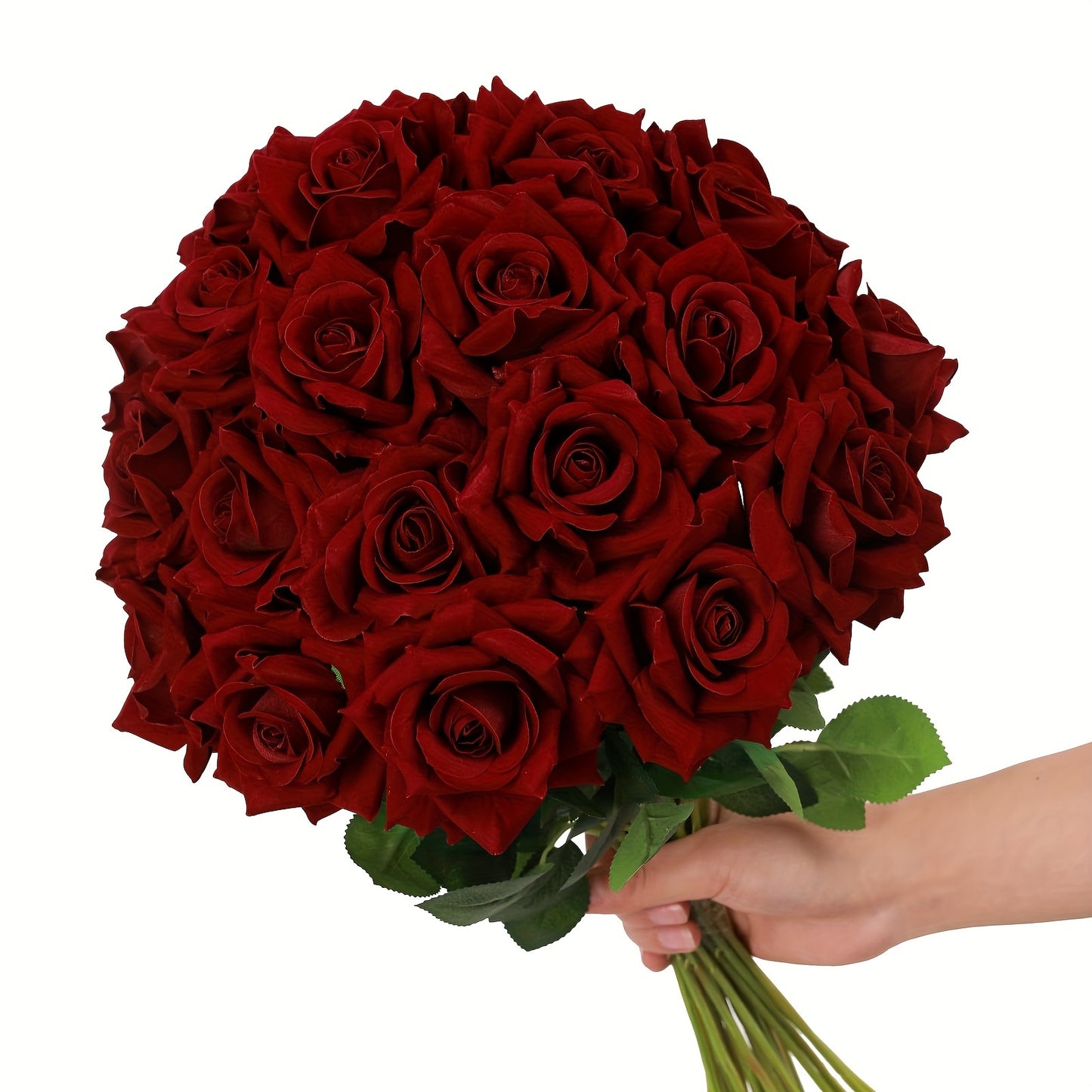 10 fake roses with stems for home, wedding, or office décor. Ideal for Valentine's Day, proposals, weddings, and aesthetic décor.