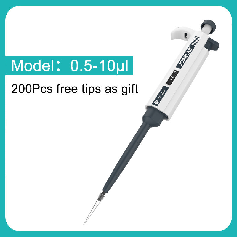 JOANLAB Single Channel Digital Adjustable Micropipette with Tips