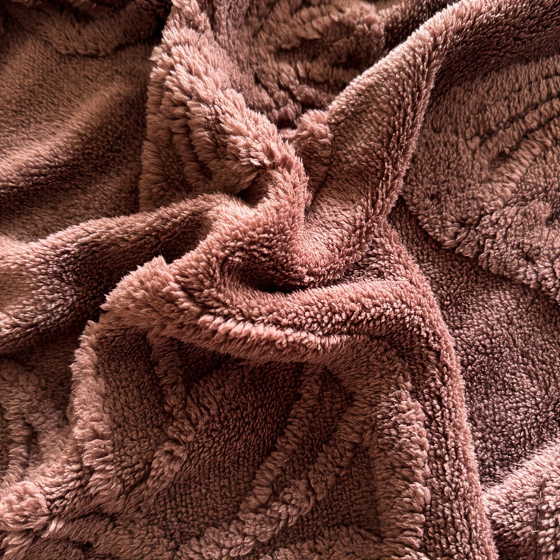 Soft and comfortable butterfly jacquard nap blanket available in milky white, camel, pink, green, purple, brown, gray, and blue gray. Perfect for use in the office, on the sofa, in the living room, or in the car.