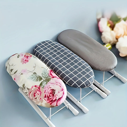 Folding Ironing Board with Mini Iron Rest Pad and Clothes Rack - Compact Multi-Color Design, Sturdy Metal Construction - 26.01cm