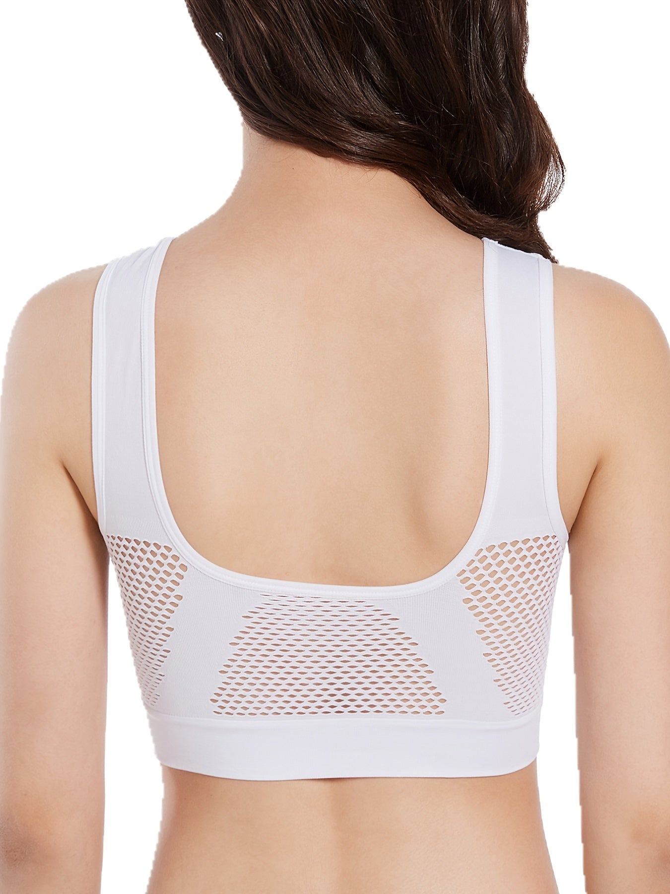 3 solid wireless sports bras for women, ideal for running and workouts, lingerie and underwear.