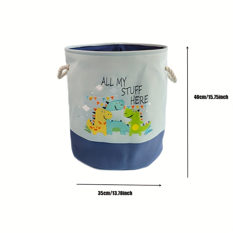 1pc Foldable Cartoon Toy and Laundry Storage Basket