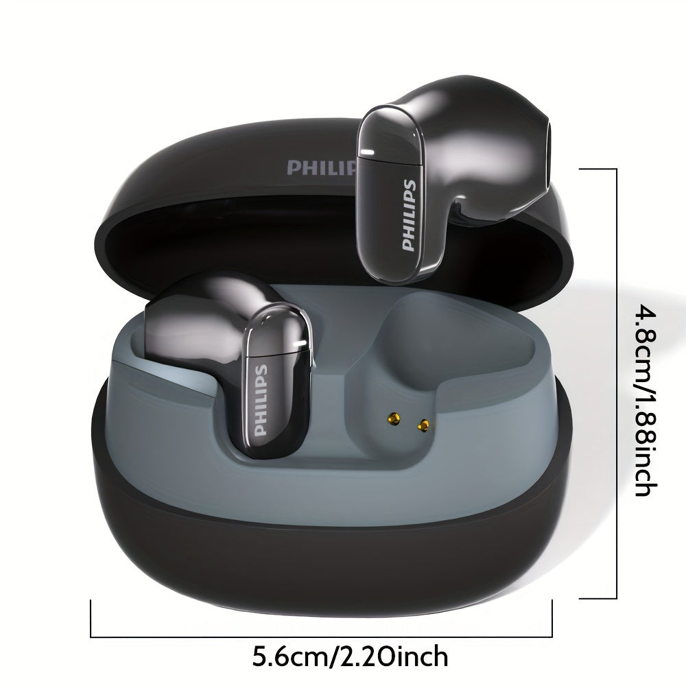 Philips BT5.4 HiFi wireless earbuds with touch control, noise-cancelling voice call, and fast Type-C charge case. 18-hour battery life, compatible with iPhone & Android. Gaming in-ear