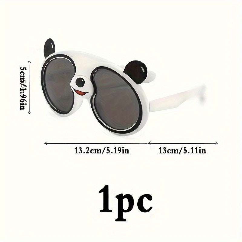 Outdoor Cartoon Panda Glasses for Kids, with Optional Glasses Case, a Cute and Fashionable Gift for Children.