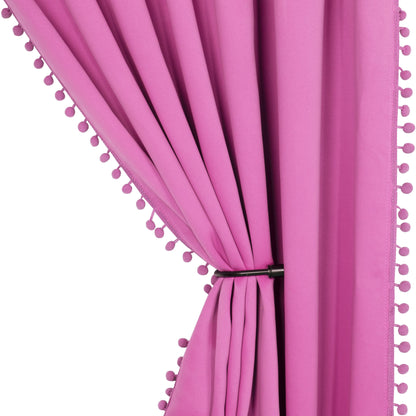 1 thermal insulated blackout curtain panel suitable for study, living room, and kitchen. This decorative curtain features a rod/pole pocket design for added privacy and energy efficiency.