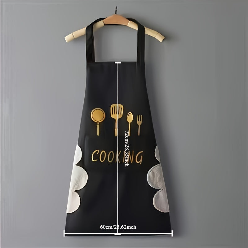 Stay fashionable in the kitchen with our durable Polyester Apron! Designed with a thick, waterproof and oil-resistant material, featuring a waist design for added comfort. Perfect for all your cooking and household tasks. Makes a wonderful Christmas gift