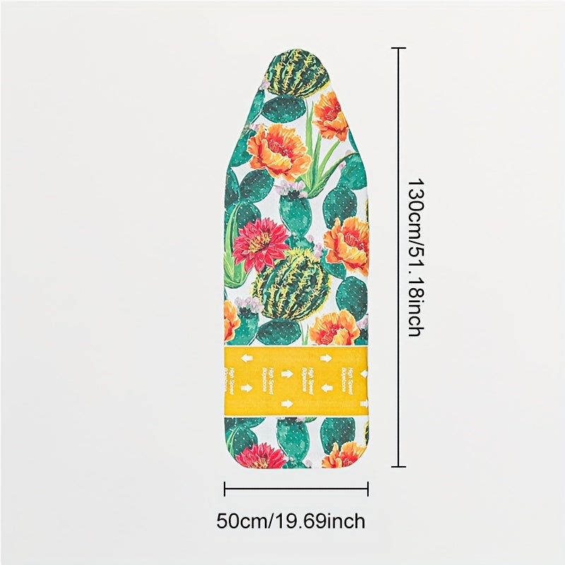 Artistic Print Ironing Board Cover - Resistant to High Temperatures, Fading, and Scorching, Easy to Install and Wash, Made with Durable Fabric