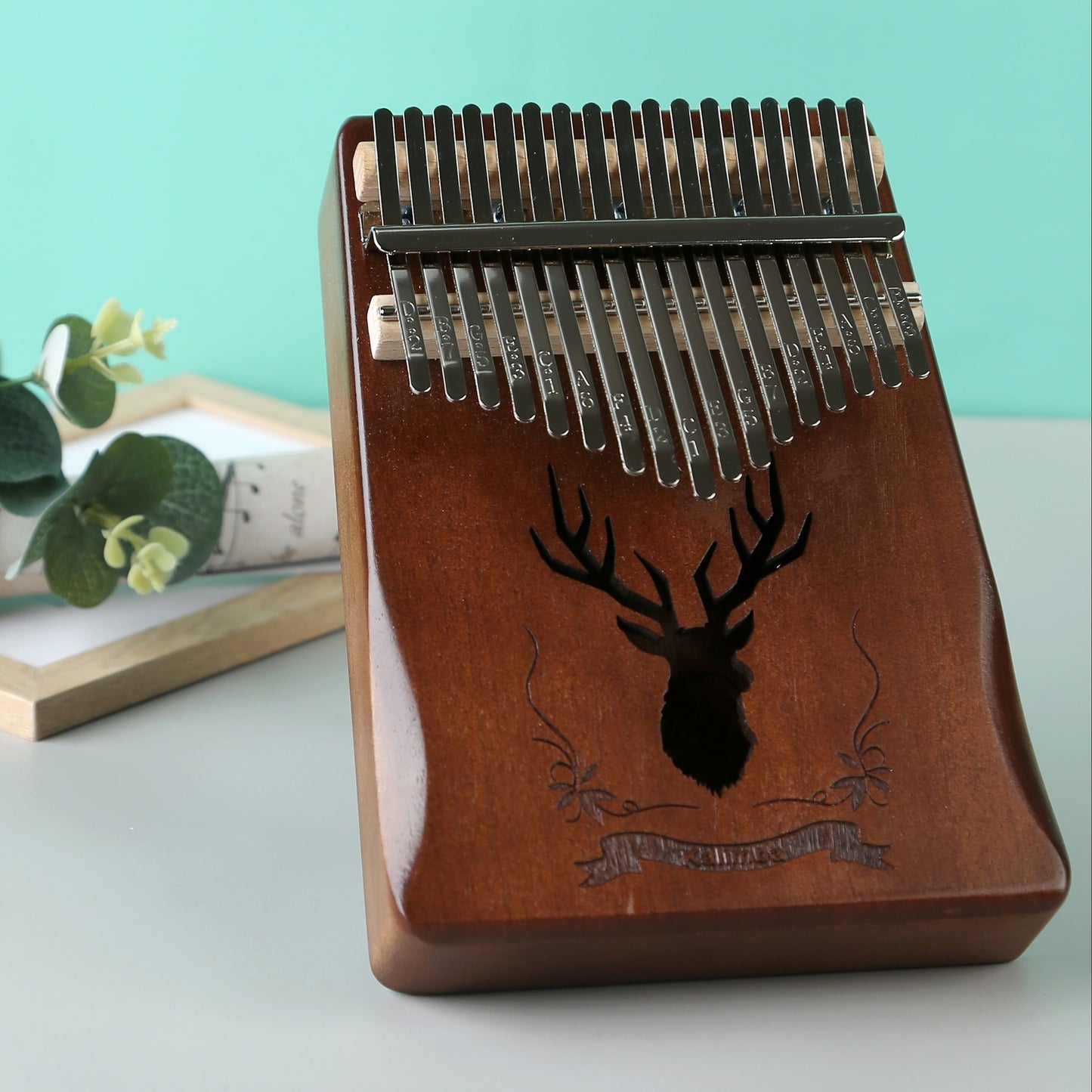 Portable 17-tone Kalimba Thumb Piano with Good Tone, Ideal for Beginners, Easy to Learn, Perfect Music Gift