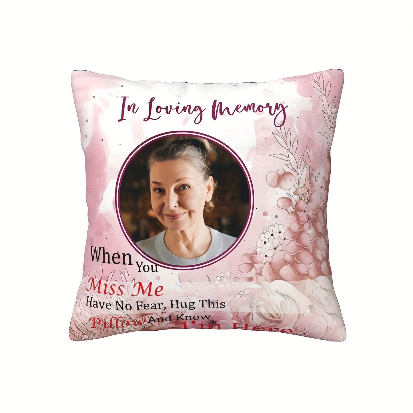 Personalize your own Custom Photo Memorial Pillow - a Soft Polyester Cushion Cover to cherish the memory of your loved ones. Ideal for home living room sofa decor, this remembrance keepsake is the perfect addition to your space. Get your 1 Piece today.