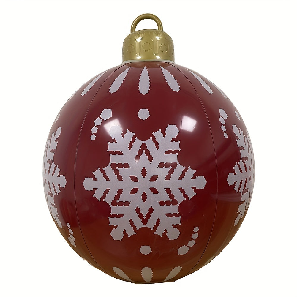 Inflatable Christmas balls are eye-catching PVC balloons used in gardens, entrance passages, front doors, terraces, lawns, and entrance halls for seasonal decoration.