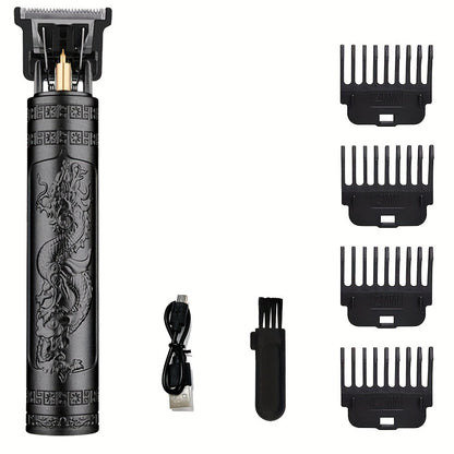 Men's wireless hair clipper, professional trimmer, ideal Father's Day gift.